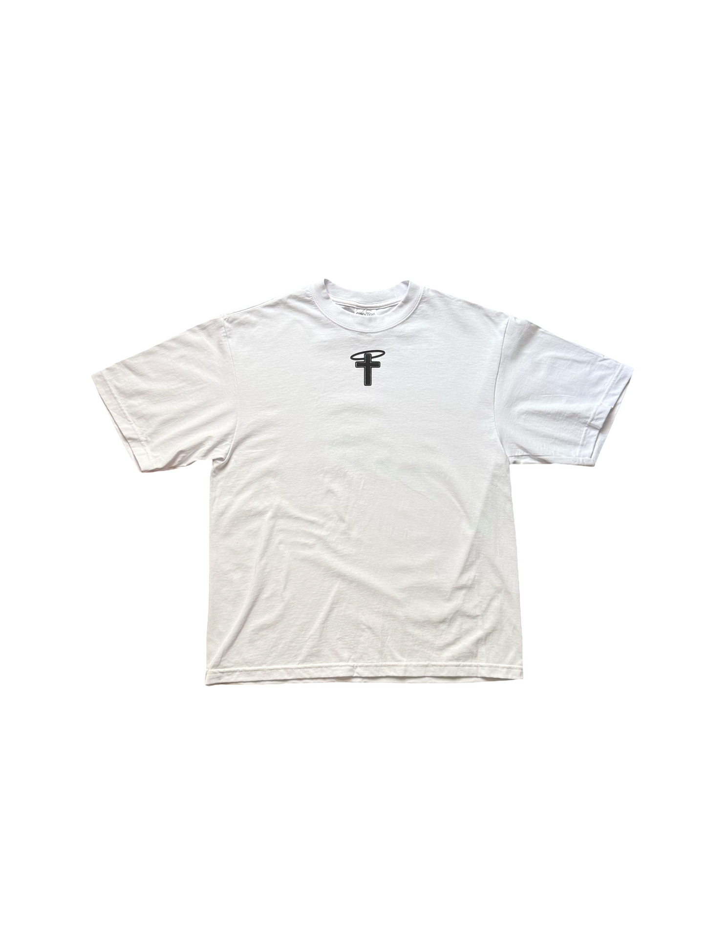 FASTER Cropped White Tee's