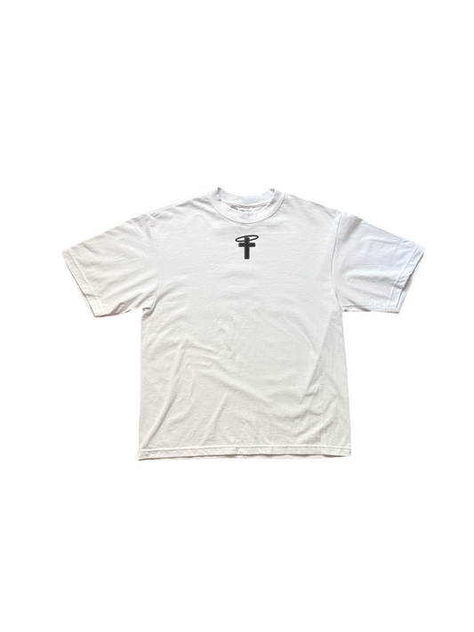 FASTER Cropped White Tee's